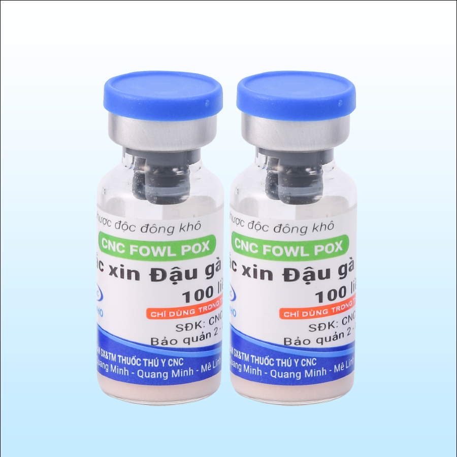 CNC FOWL POX: Vắc xin Đậu gà - Tạo miễn dịch chủ động phòng bệnh đậu cho gà.